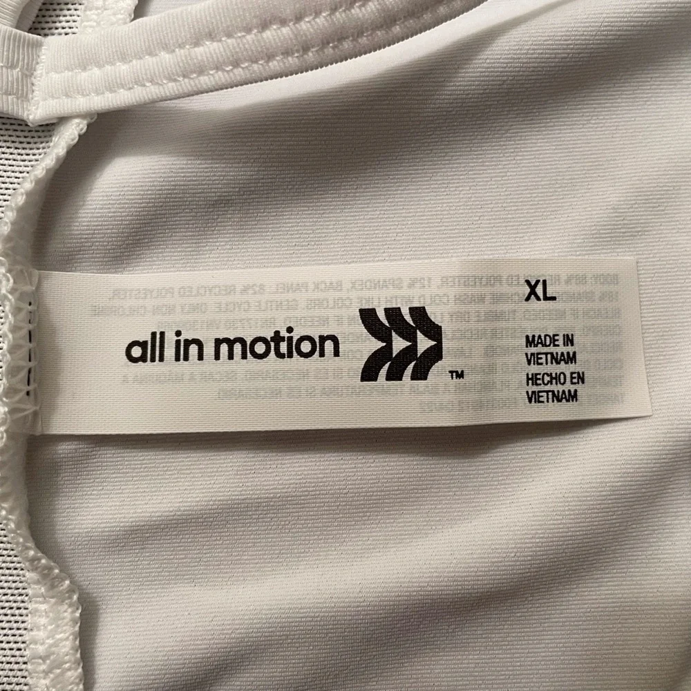 All In Motion Tank Top Size XL White